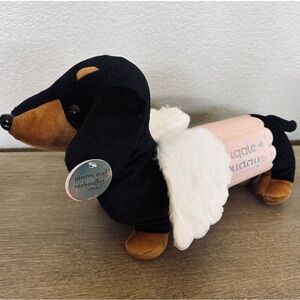 Snuggle Buddy Angel Wings Dachshunds Dog Heated Plush